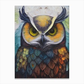 Owl Absract Canvas Print