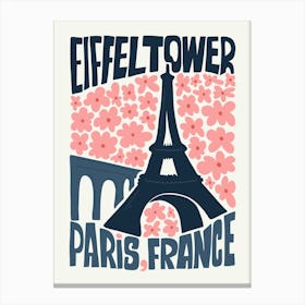 Travel Eiffel Tower Paris France Abstract Gallery Canvas Print