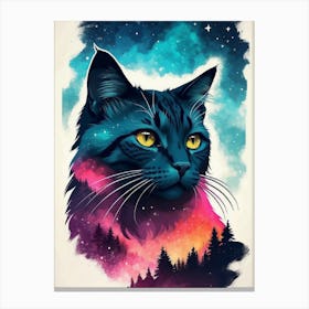 Galaxy Cat 2 Canvas Print
