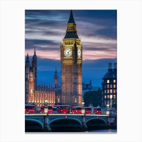 Big Ben At Dusk Canvas Print