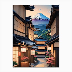 Japanese Street Traditional Art Canvas Print