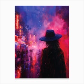 Neon City 1 Canvas Print