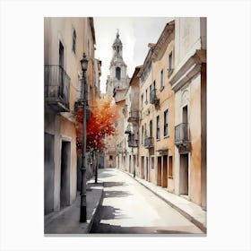 Street In Spain 1 Canvas Print