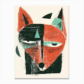 Fox Illustration 19 Canvas Print