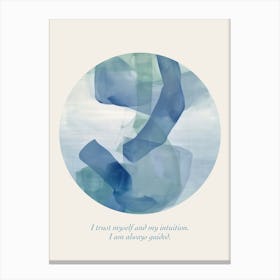 Affirmations I Trust Myself And My Intuition Canvas Print
