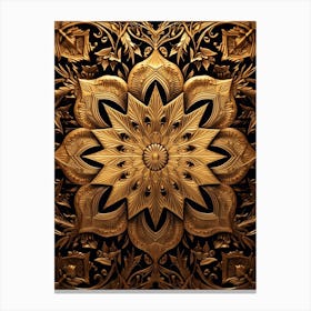 Symmetrical Mandalas Geometric Illustration 18 Canvas Print