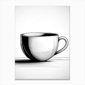 Coffee Cup Vector Illustration Canvas Print