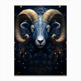 Aries Zodiac art Canvas Print