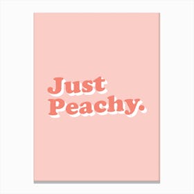 Just Peachy Canvas Print