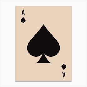 Ace of spade Canvas Print