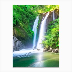 Iligan City Waterfalls, Philippines Realistic Photograph (2) Canvas Print