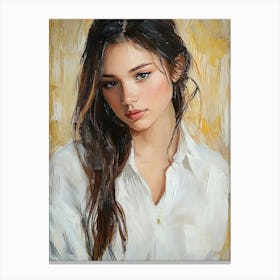 Portrait Of A Girl Canvas Print