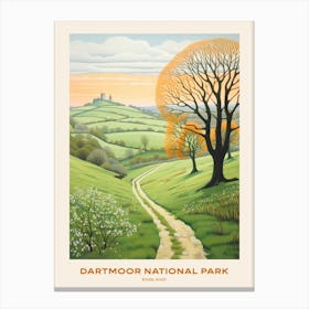 Dartmoor National Park England 1 Hike Poster Canvas Print