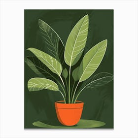 Plant In A Pot 59 Canvas Print