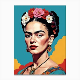 Frida Kahlo Portrait (17) Canvas Print