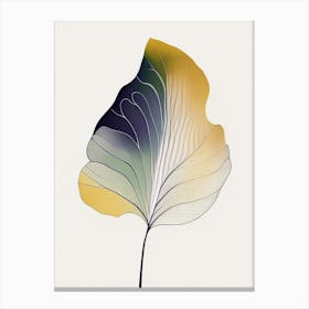 Ginkgo Leaf Abstract 2 Canvas Print