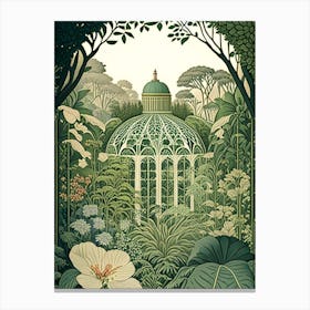 Central Park Conservatory Garden 1, Usa Vintage Botanical Canvas Print