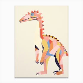 Nursery Dinosaur Art Velociraptor Canvas Print