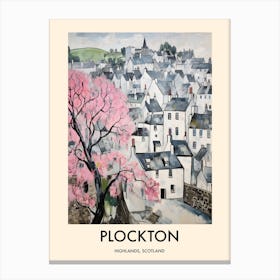 Plockton (Highlands, Scotland) Painting 2 Travel Poster Canvas Print