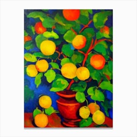 Golden Berry Fruit Vibrant Matisse Inspired Painting Fruit Canvas Print