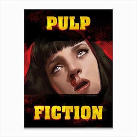 Pulp Fiction Tarantino Mia Overdose Canvas Print