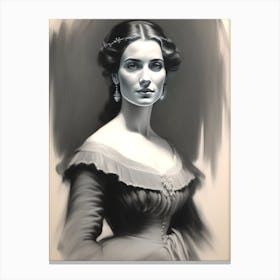 Portrait Of A Lady Canvas Print