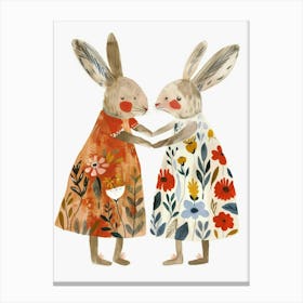 Two Rabbits 1 Canvas Print