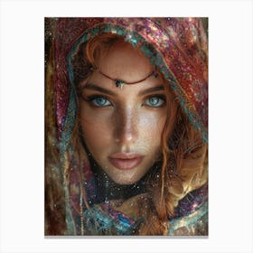 Girl With Blue Eyes Canvas Print