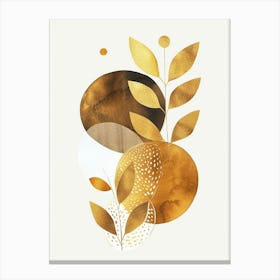 Gold Leaves Canvas Print