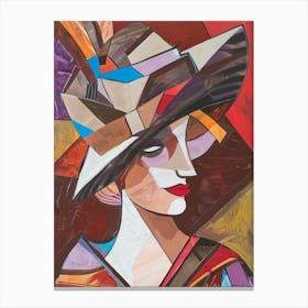 Abstract Hat Canvas Print