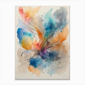 Abstract Watercolor Painting 17 Canvas Print