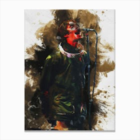Smudge Liam Gallagher S Vocalist Oasis Band Canvas Print