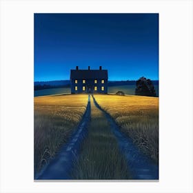 House In The Field 1 Canvas Print