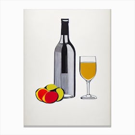 Brass Monkey Picasso Line Drawing Cocktail Poster Canvas Print