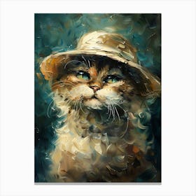 Cat In A Hat 1 Canvas Print