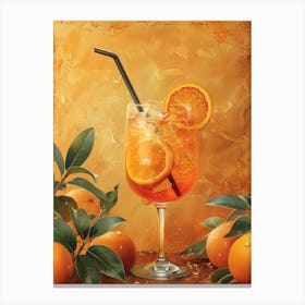 Orange Cocktail 9 Canvas Print