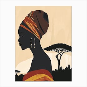 Whispered Rhythms|The African Woman Series Canvas Print