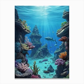 Beauty of underwater world 2 Canvas Print