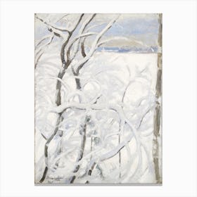 Tree In Winter (1923), Pekka Halonen Canvas Print