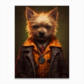 Gangster Dog Cairn Terrier 7 Canvas Print