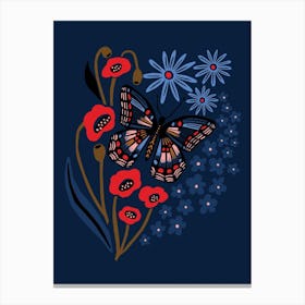 Night Butterfly Canvas Print