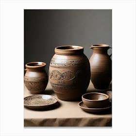 Pottery Set.10 Canvas Print