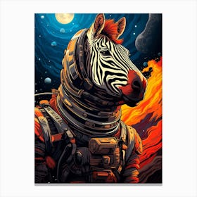 Space Zebra Canvas Print