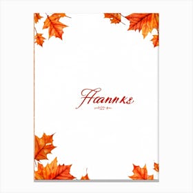 Autumn Leaves 36 Canvas Print