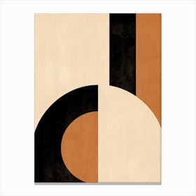 Mid-Century Beige Rhapsody: Whispers Beyond Time Canvas Print