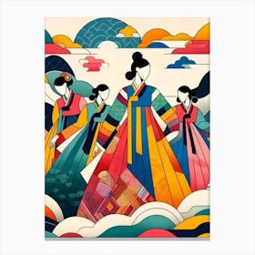 Korean Women Canvas Print