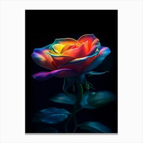 Rainbow Rose 1 Canvas Print