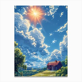 House Under The Sky Canvas Print