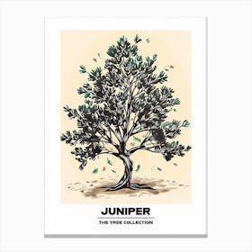 Juniper Tree Storybook Illustration 3 Poster Canvas Print