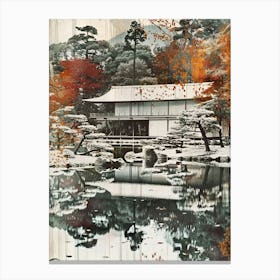 Kenrokuen Garden Kanazawa Japan Mid Century Modern 2 Canvas Print